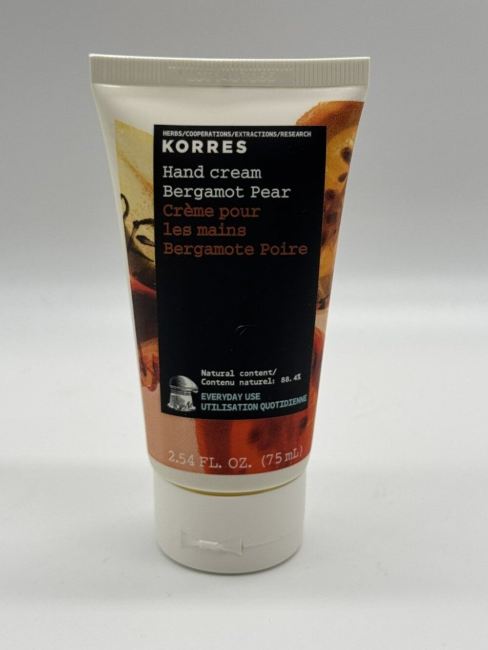 Korres Bergamot Pear Hand Cream Sealed 75 mL Sealed New